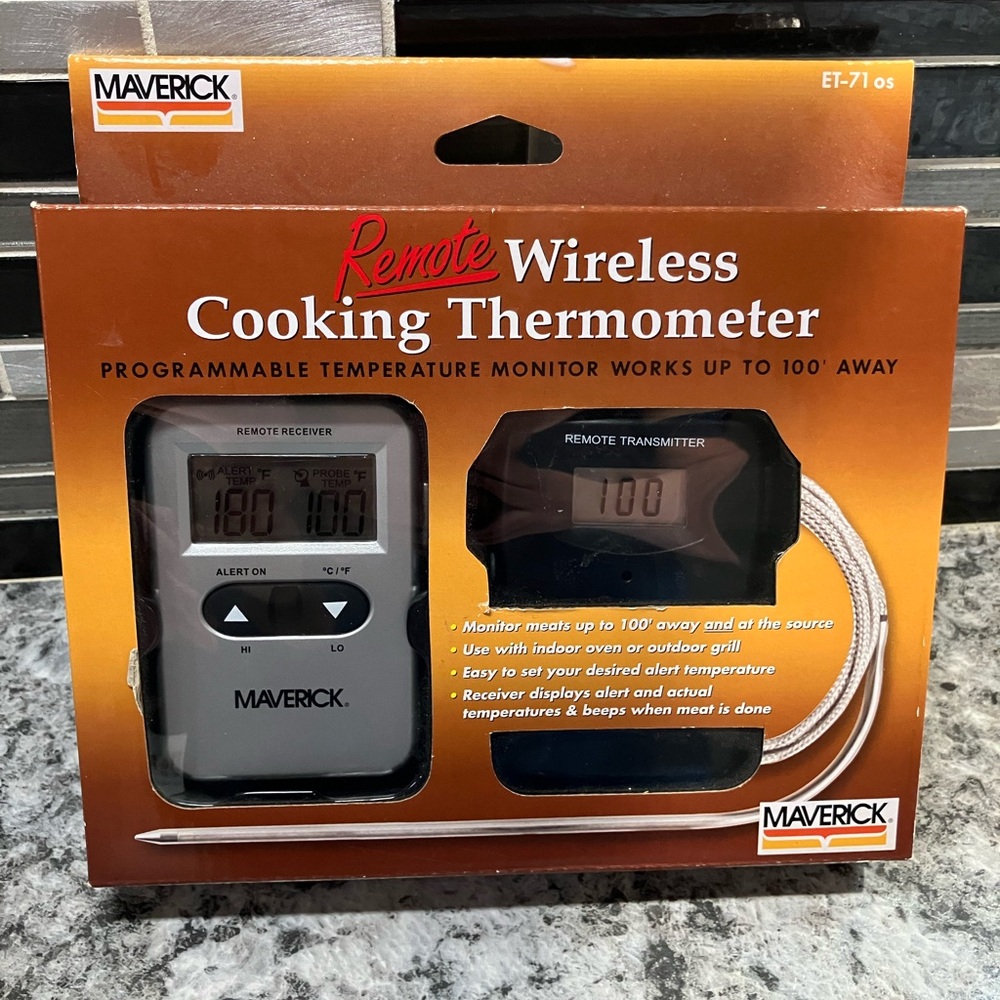Maverick Remote Wireless Cooking Thermometer New!
